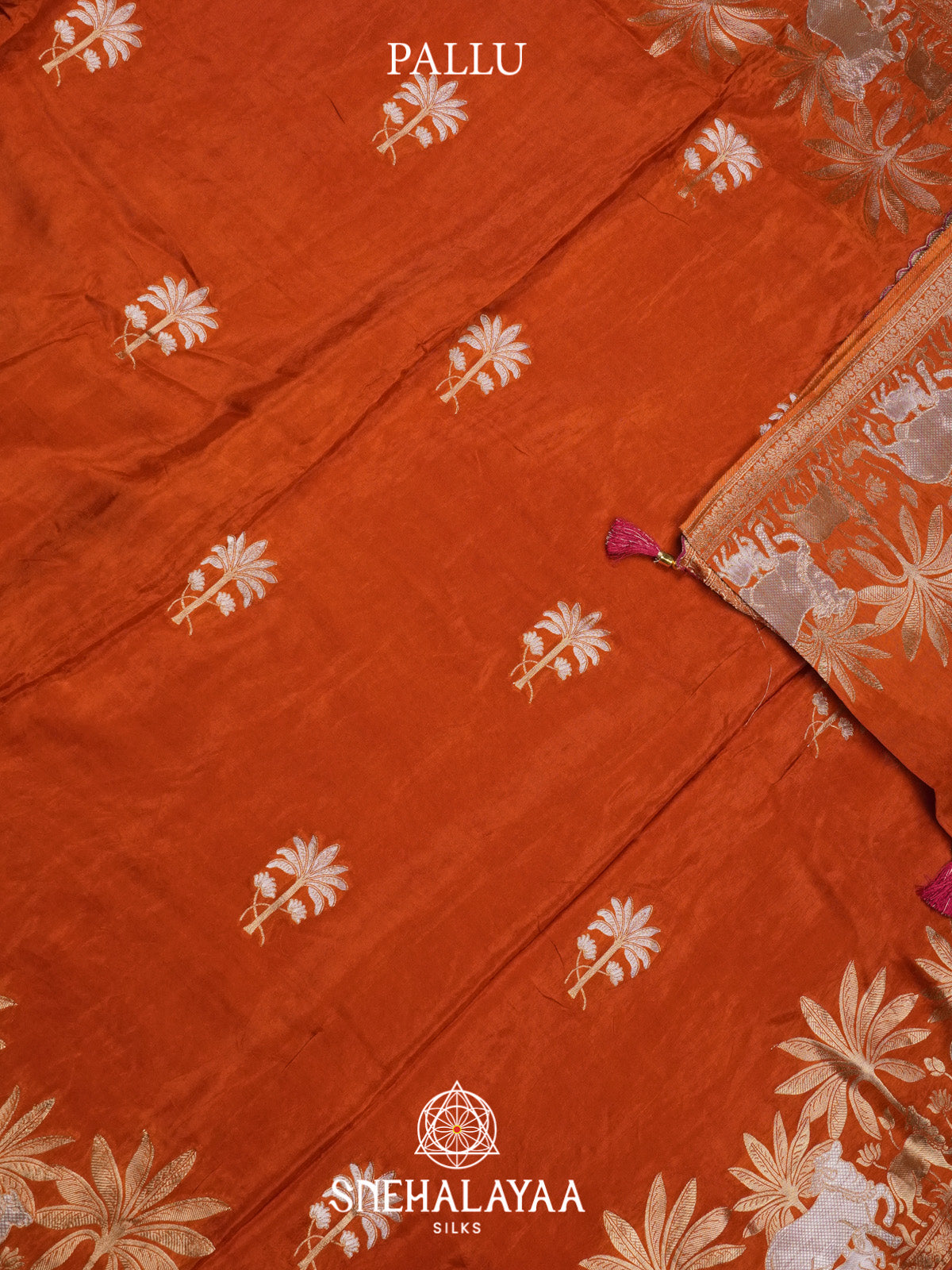 Orange Banaras Saree