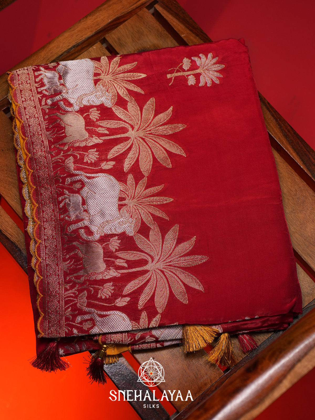 Red Banaras Saree