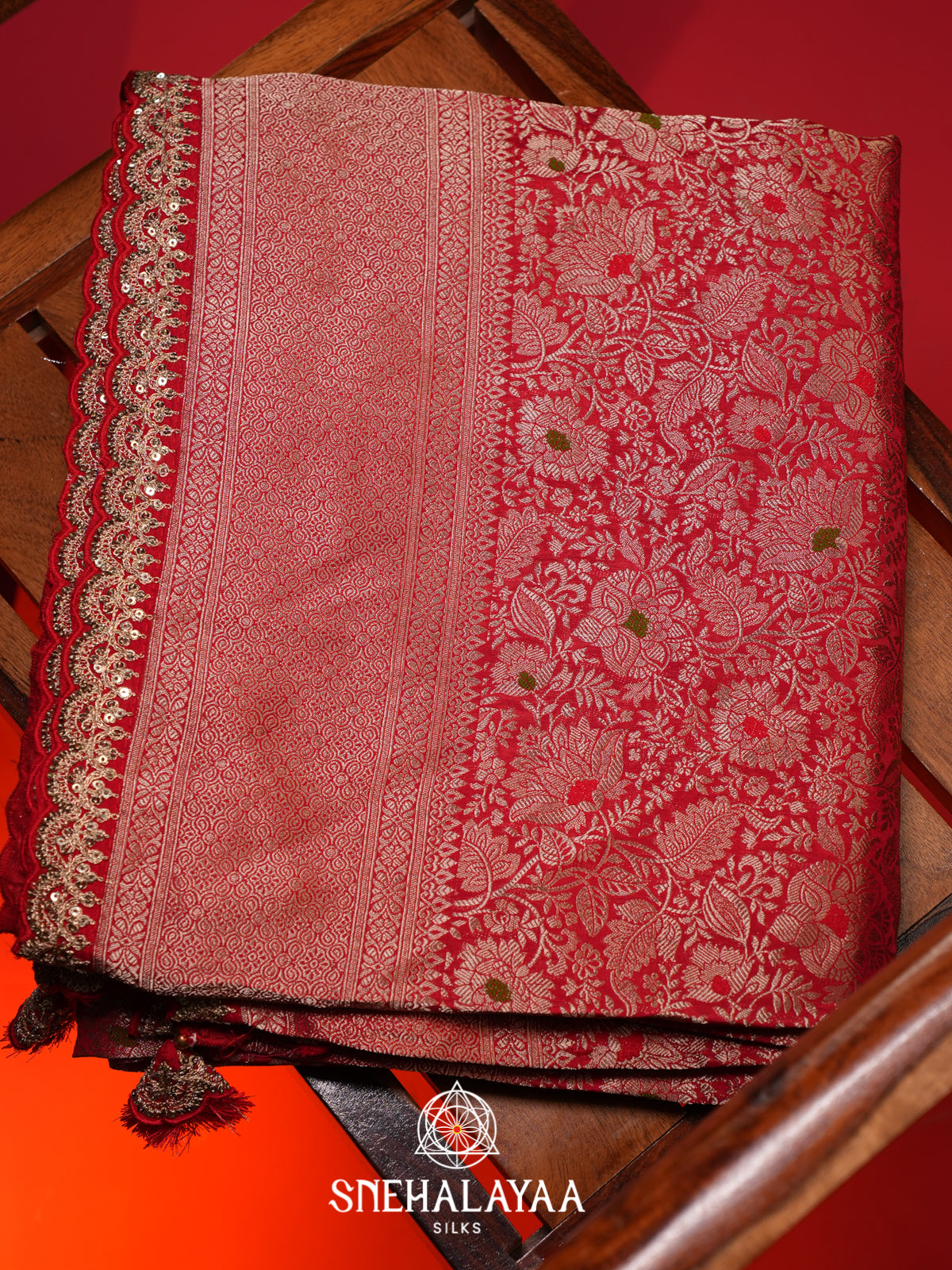 Red Banaras Saree