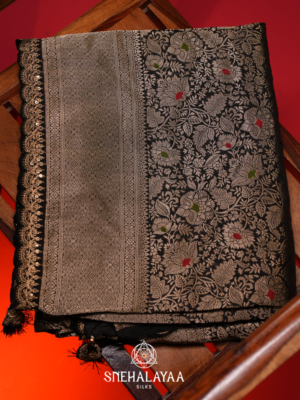 Black Banaras Saree