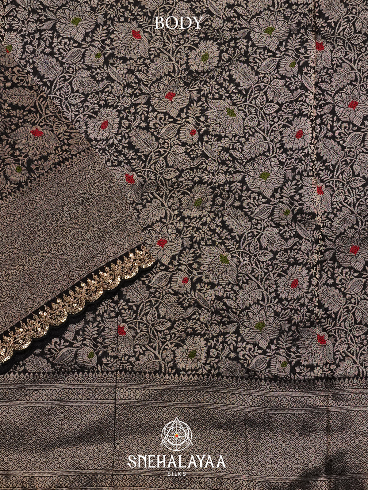Black Banaras Saree