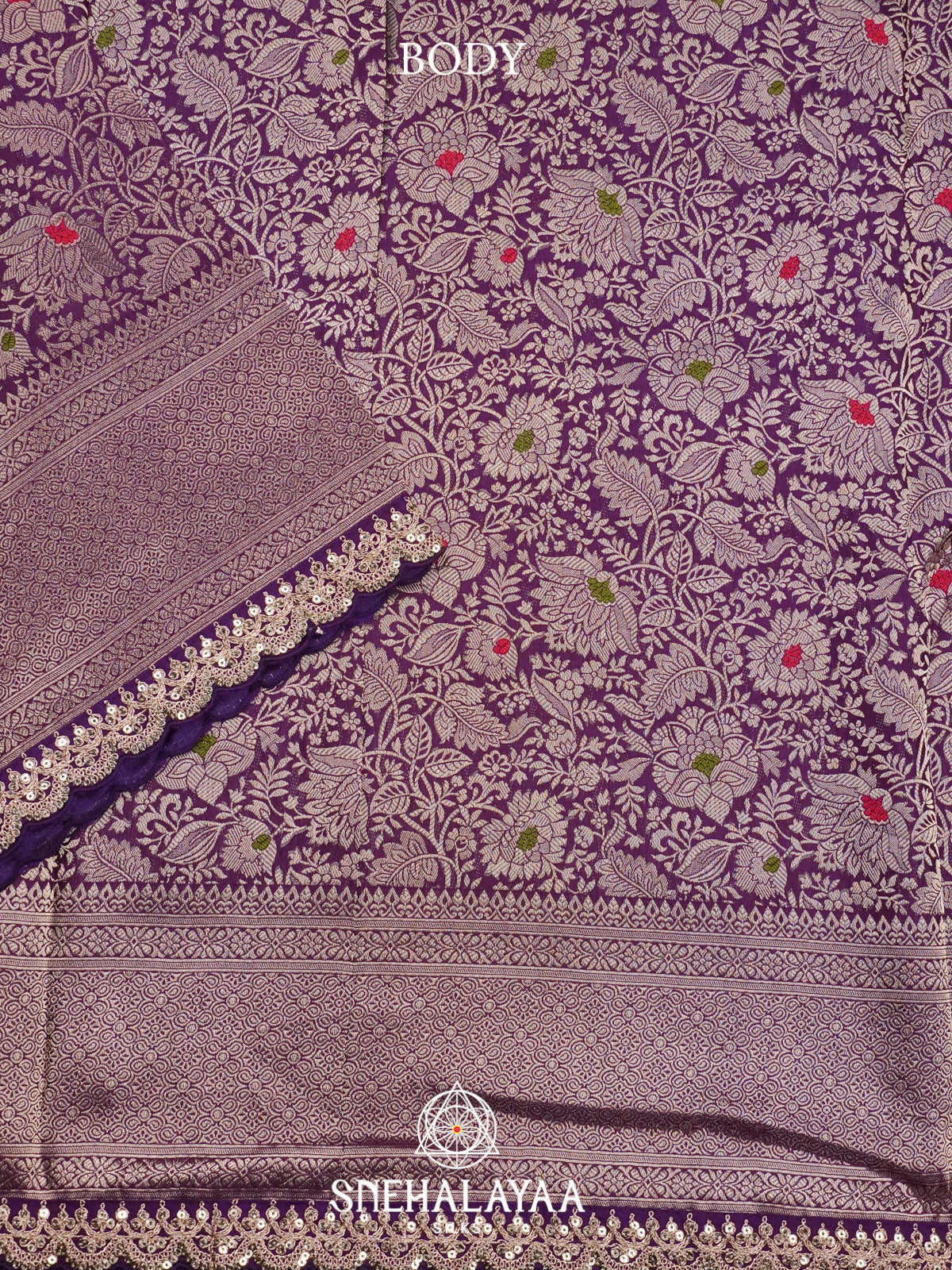 Purple Banaras Saree