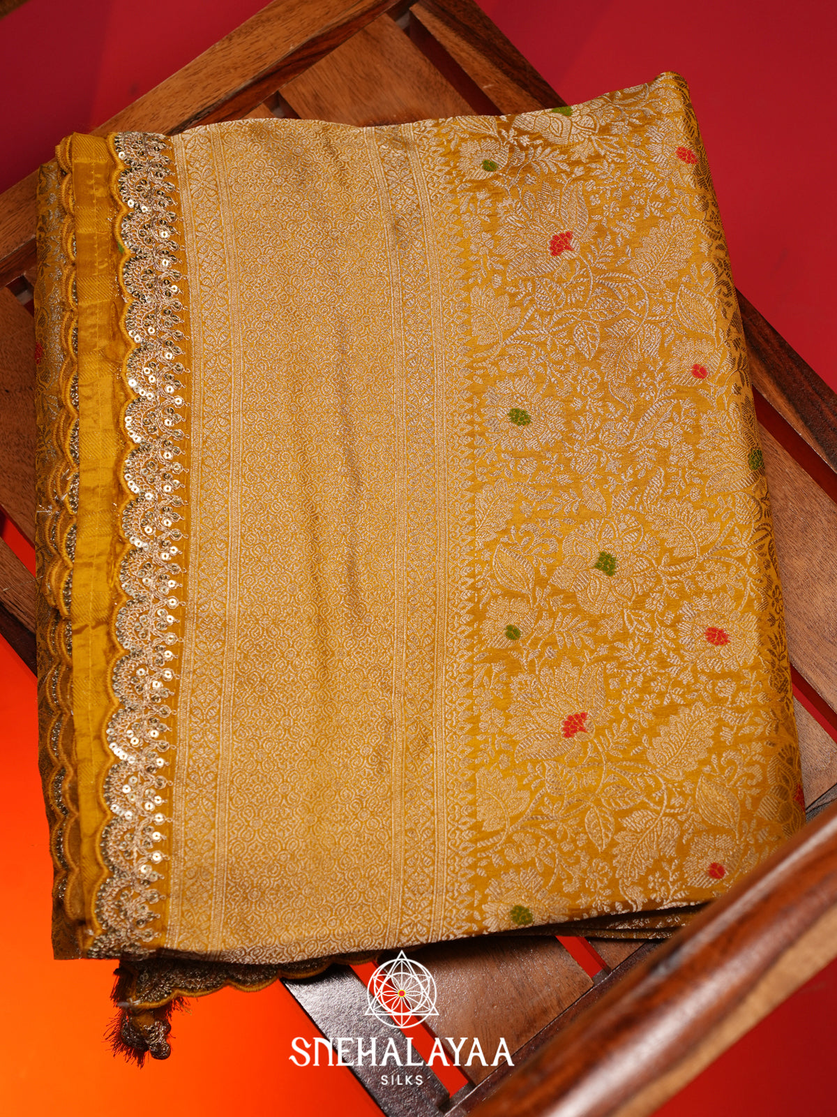 Yellow Banaras Saree