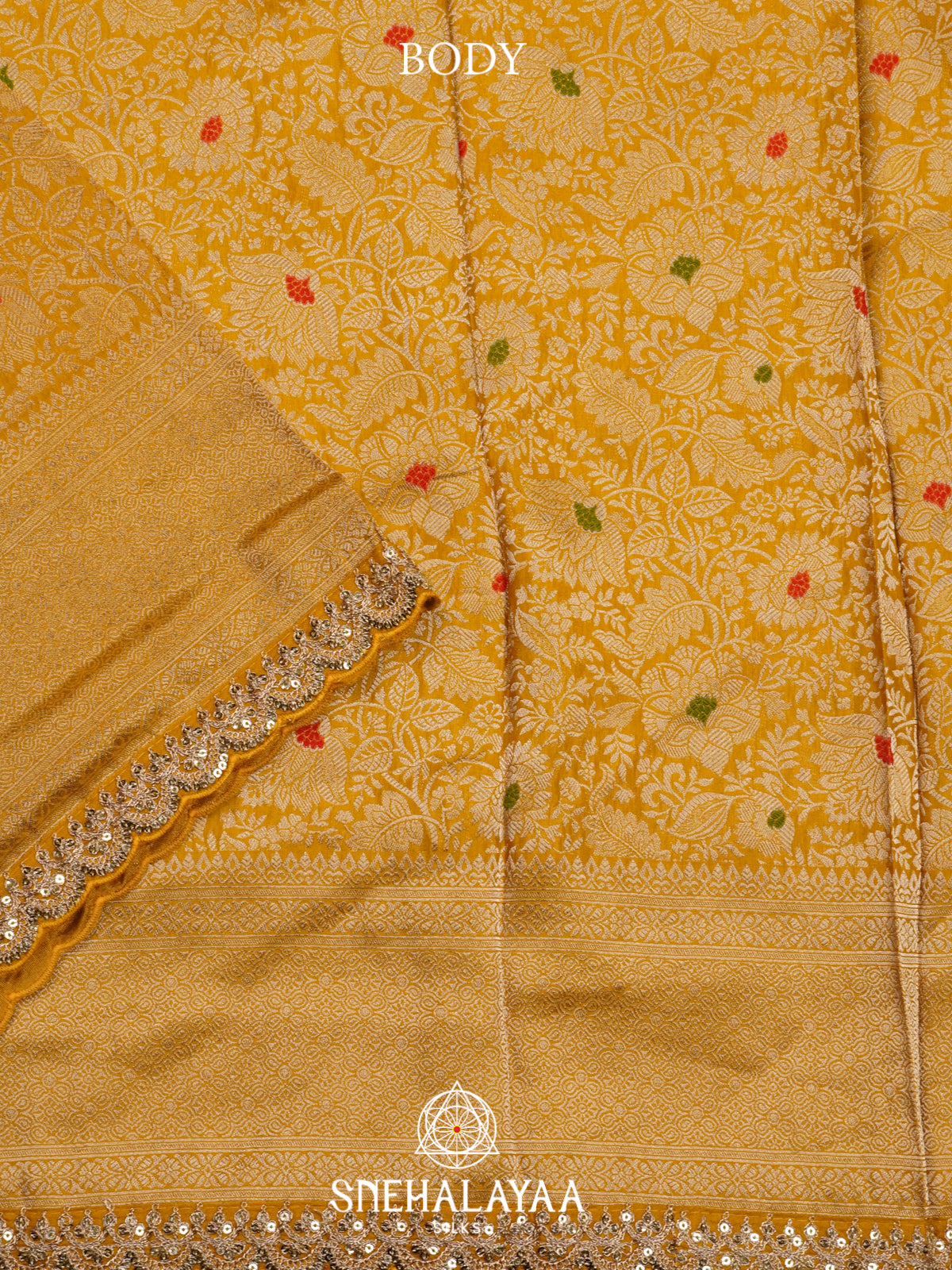 Yellow Banaras Saree