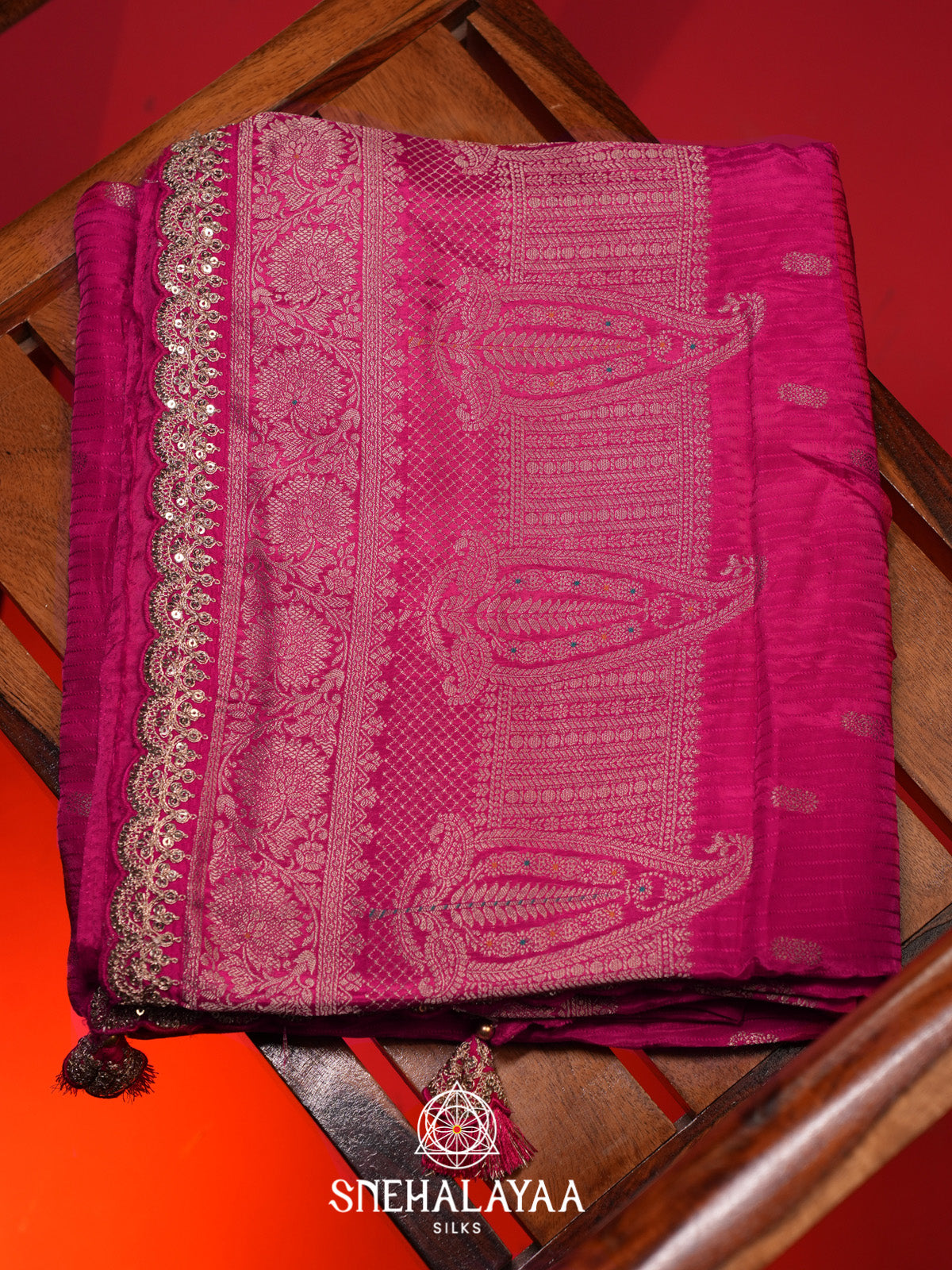 Pink Banaras Saree
