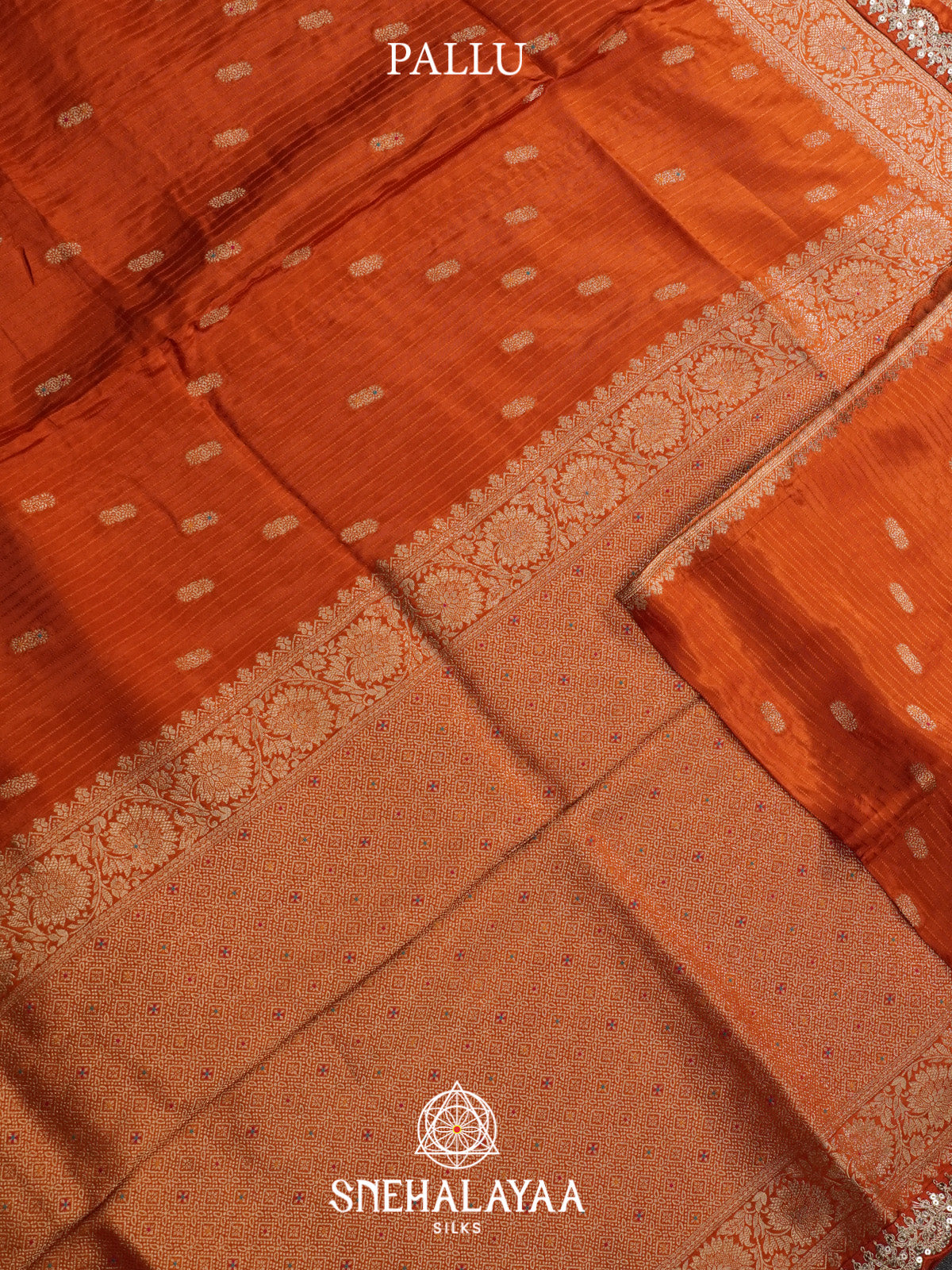 Orange Banaras Saree