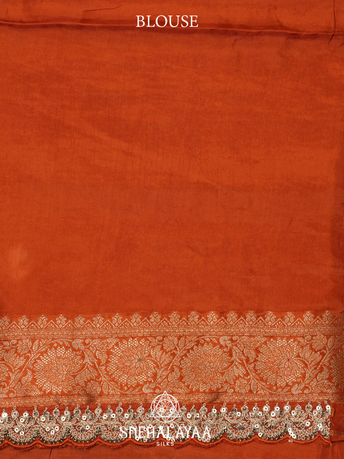 Orange Banaras Saree