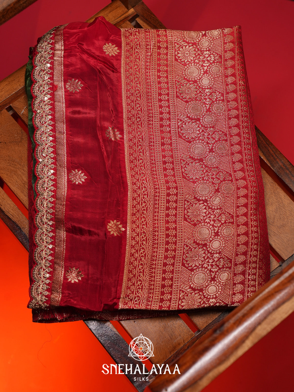 Red Banaras Saree