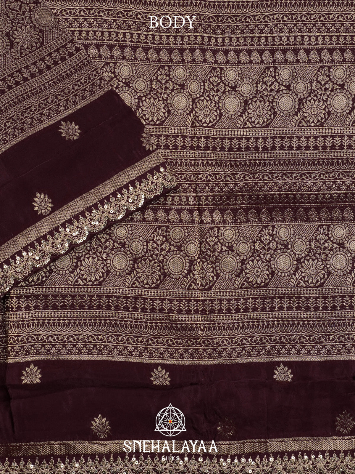 Coffee Brown Banaras Saree