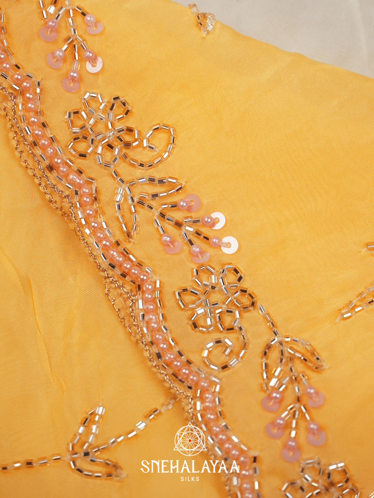 Yellow Designer Saree