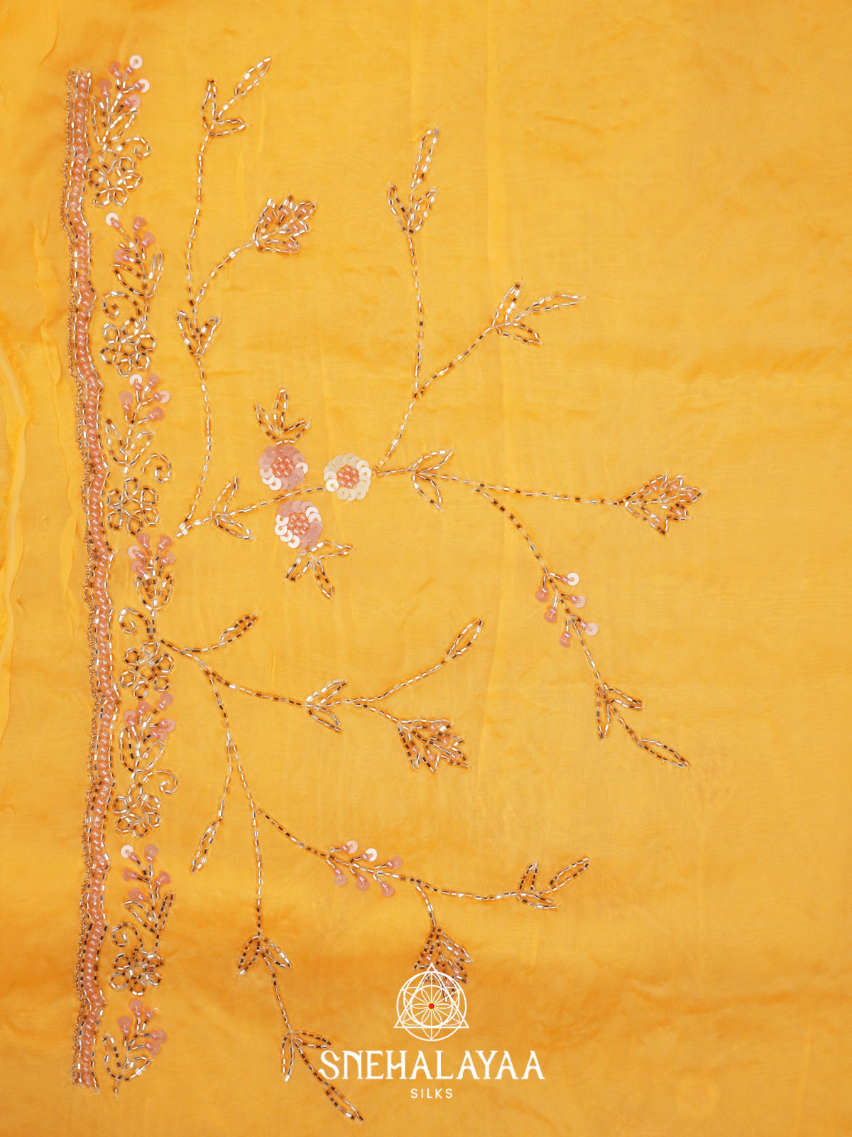 Yellow Designer Saree