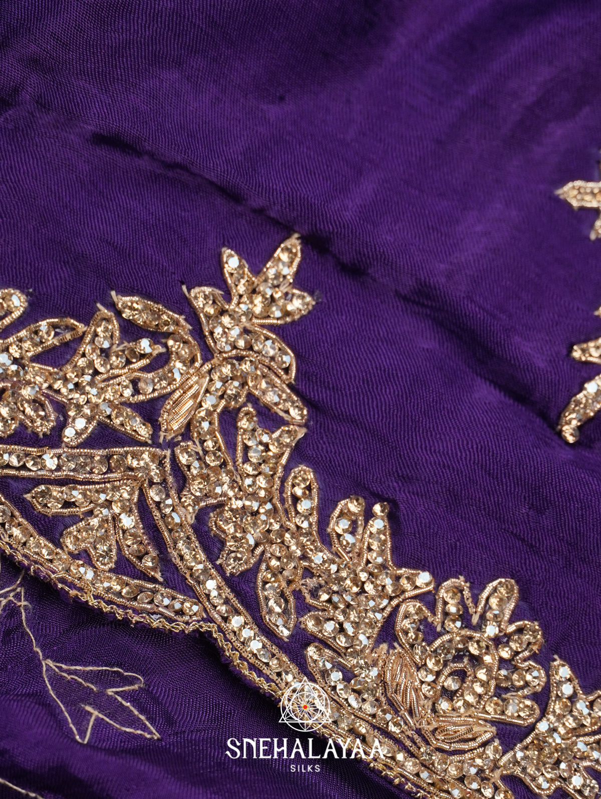 Purple Designer Saree