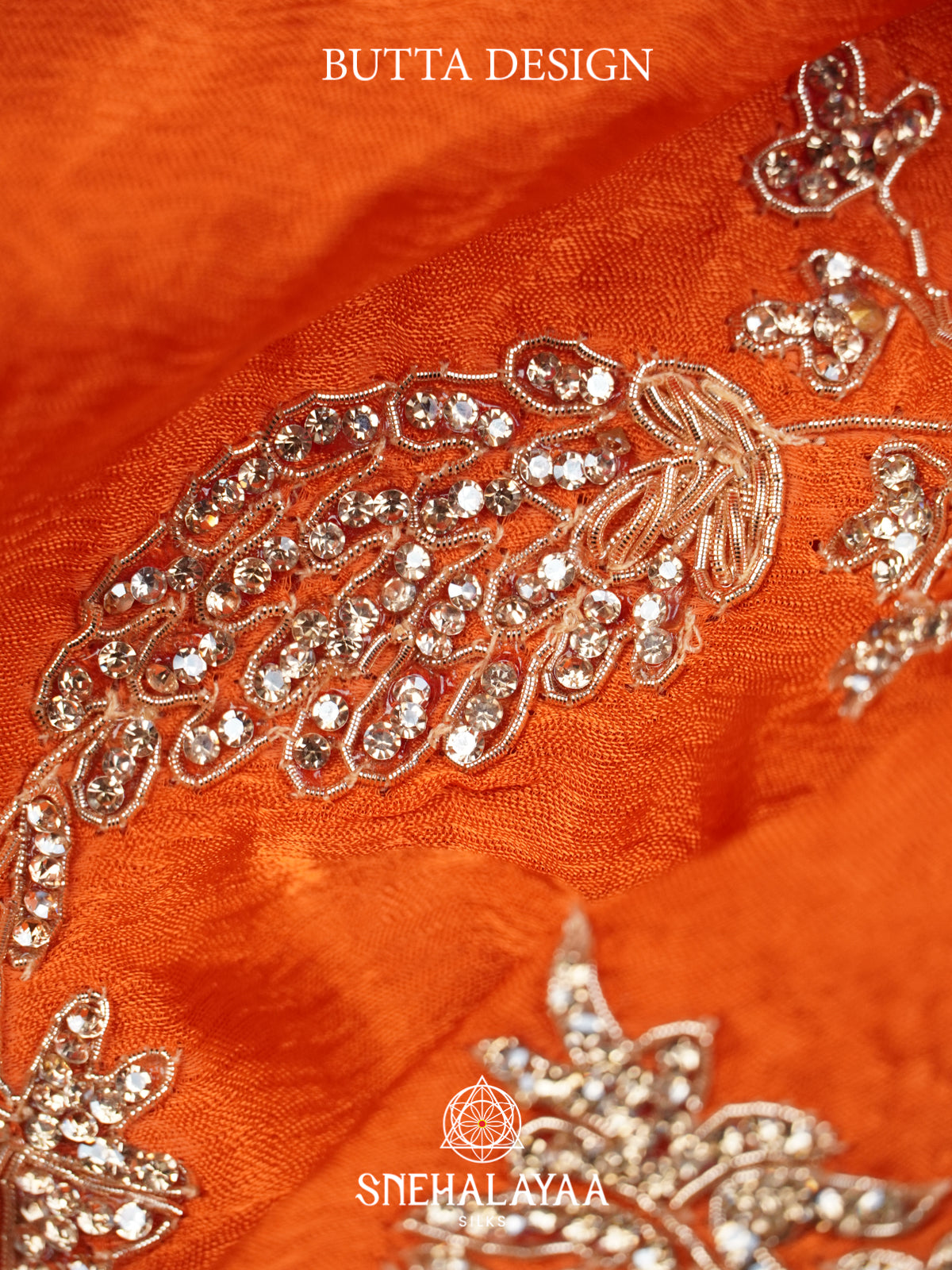 Orange Designer Saree
