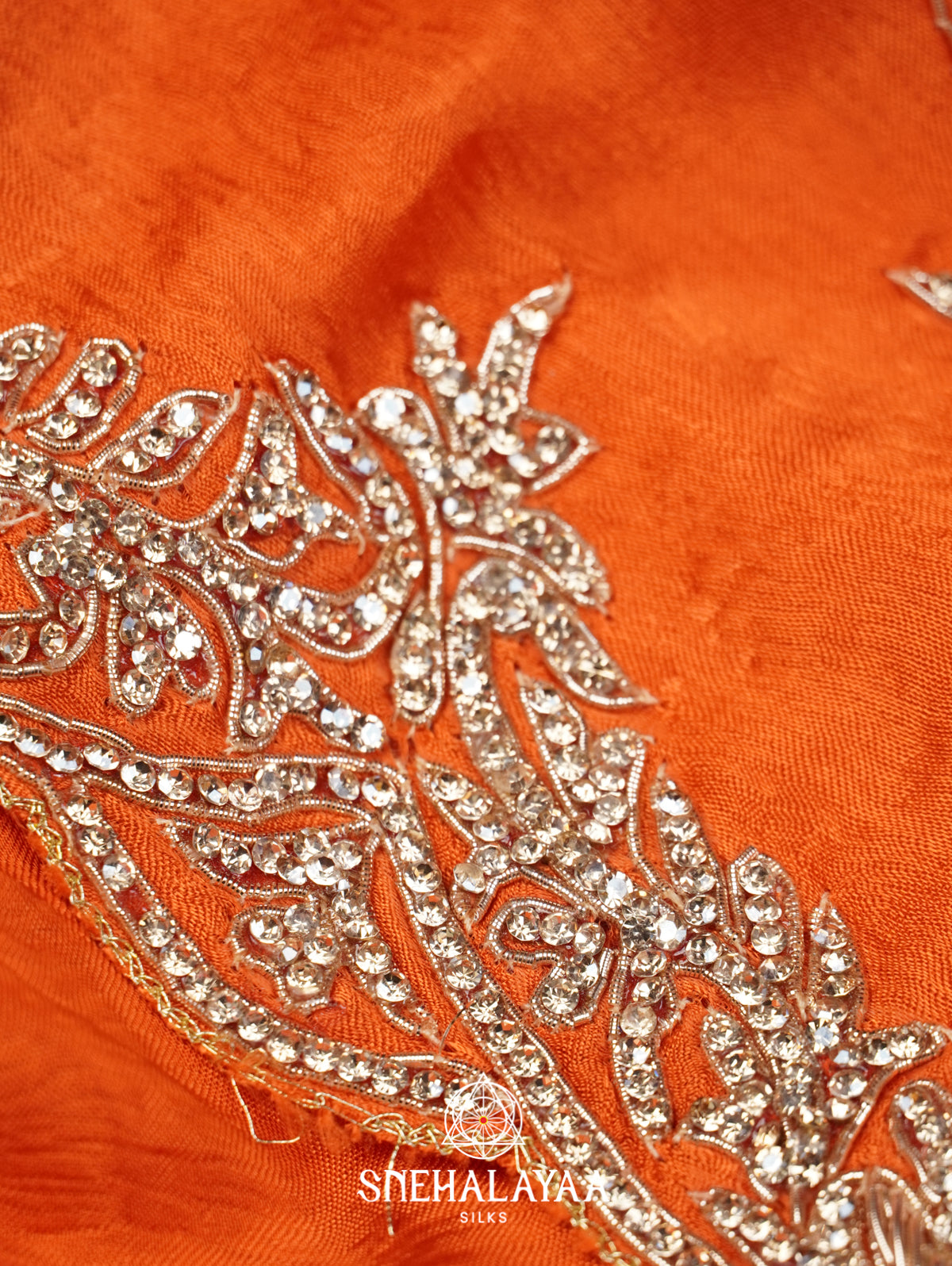 Orange Designer Saree