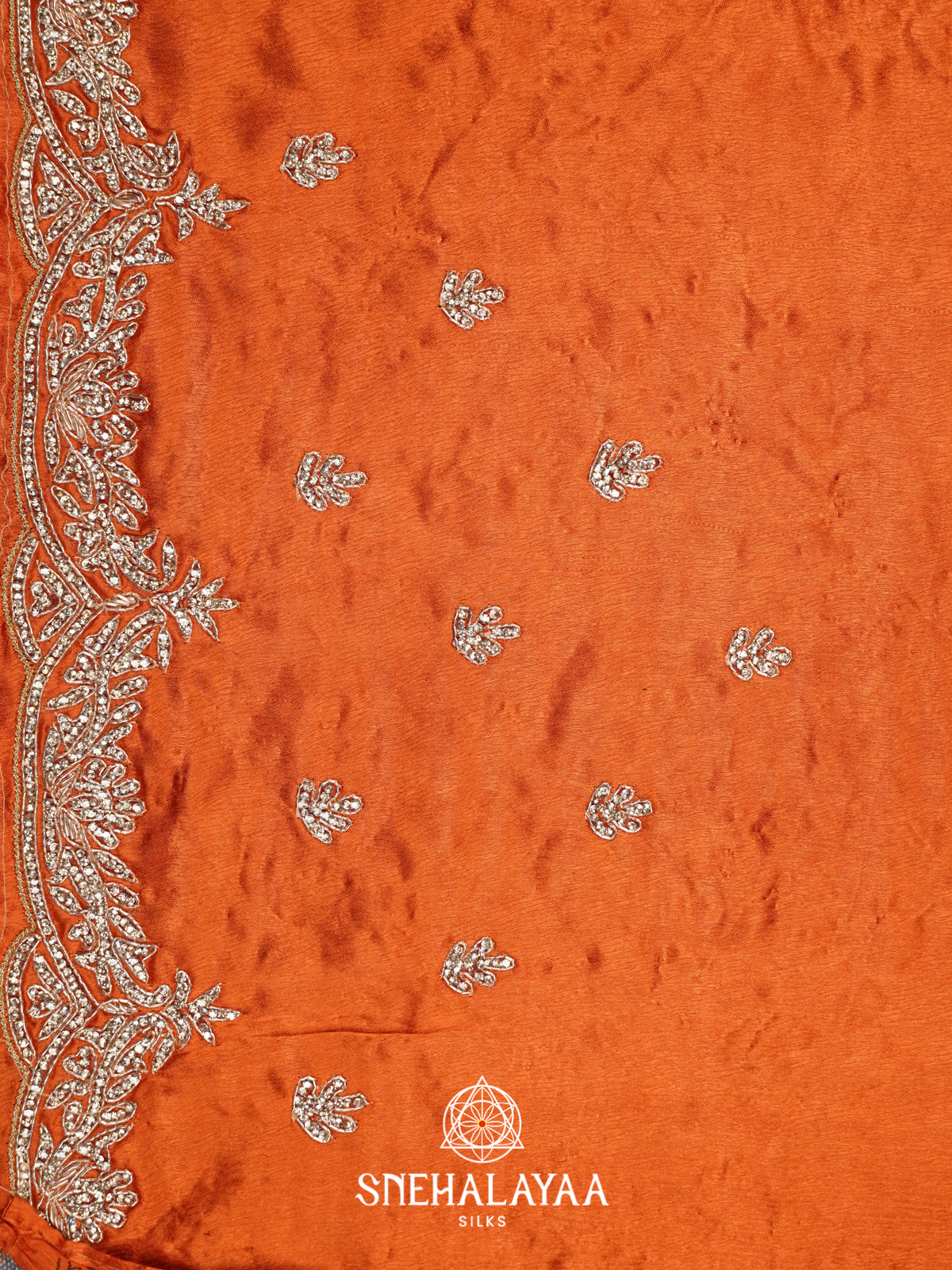 Orange Designer Saree