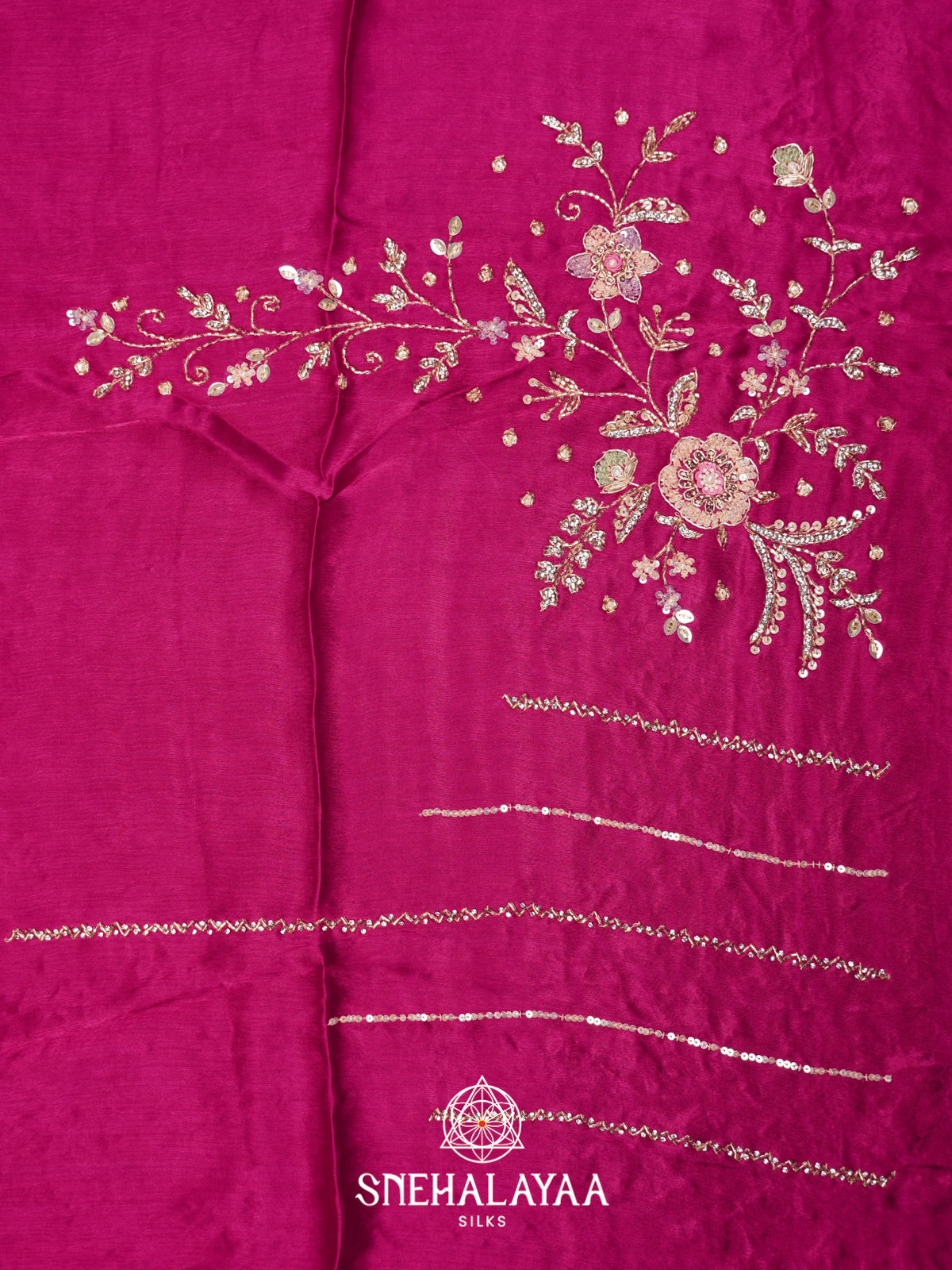 Pink Designer Saree