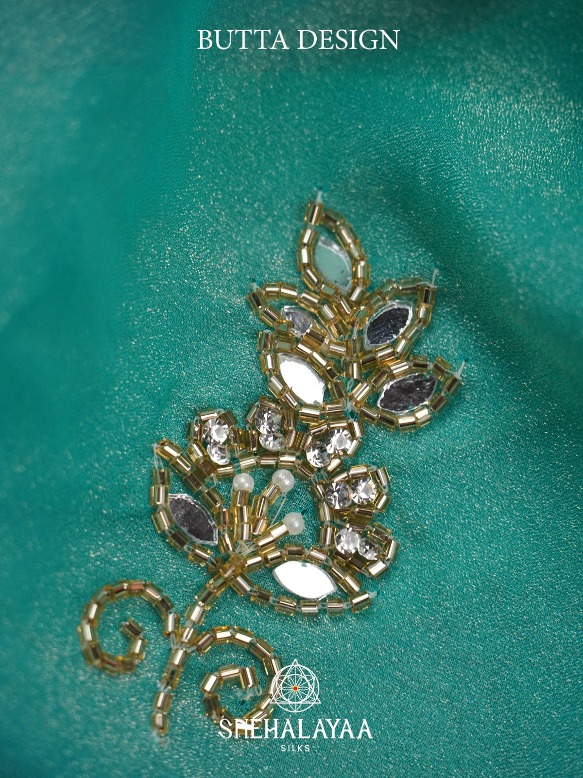 Teal Green Designer Saree