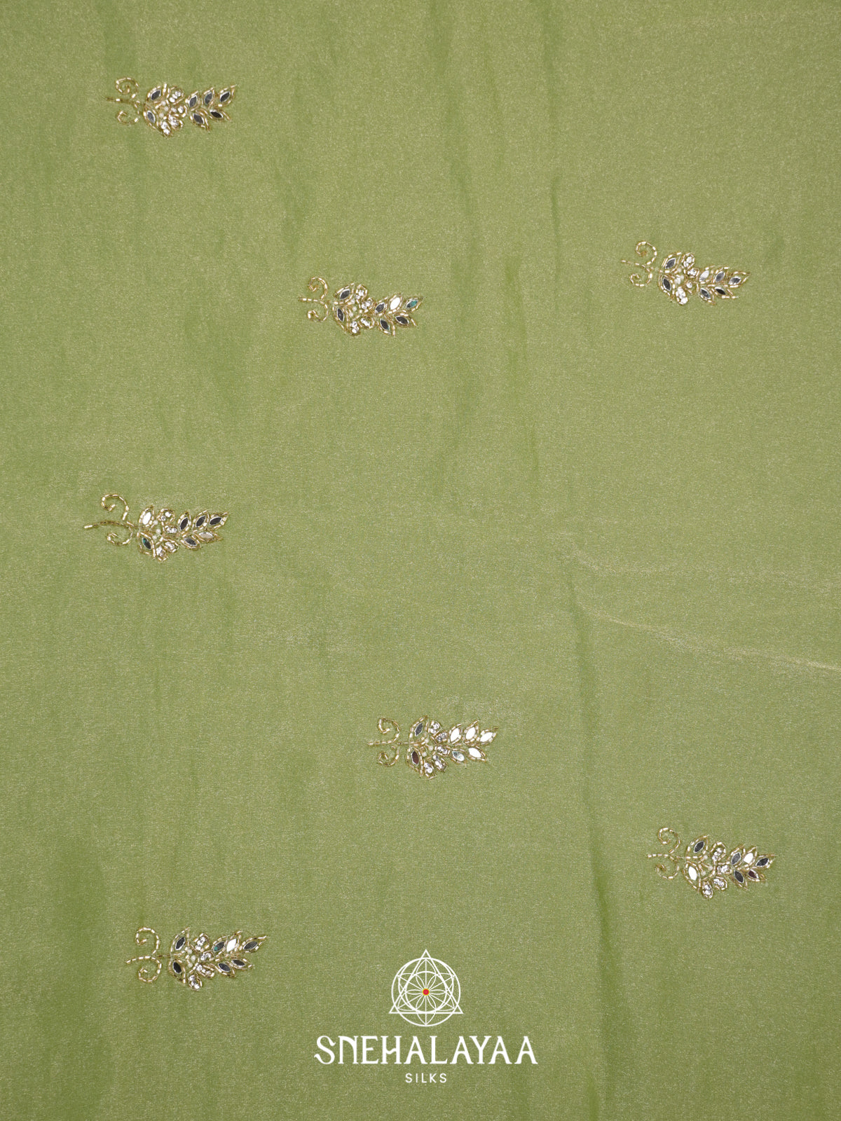 Green Designer Saree