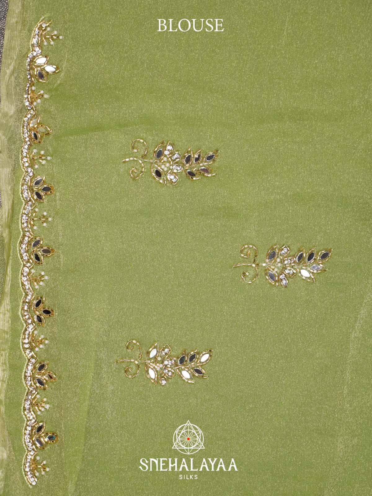 Green Designer Saree