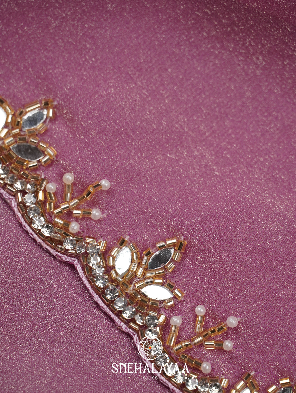 Lavender Designer Saree