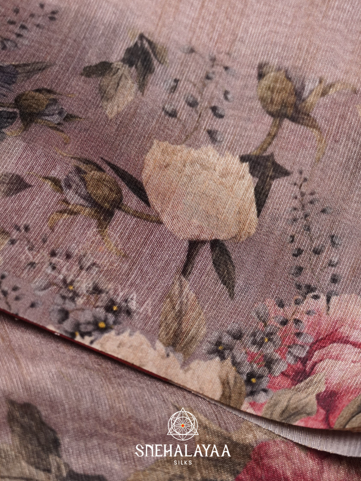 Mauve Chanderi Saree