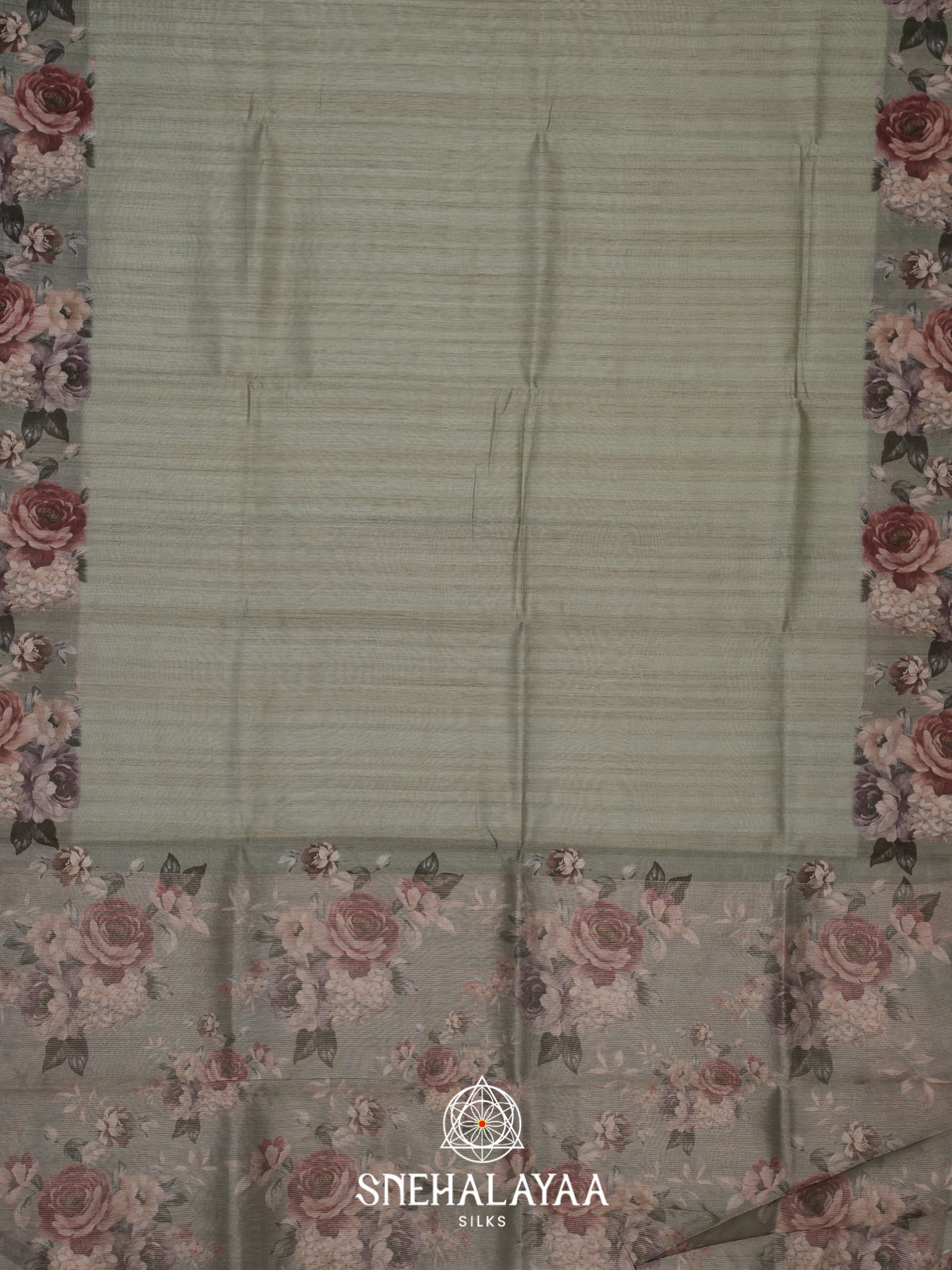 Sea Green Chanderi Saree