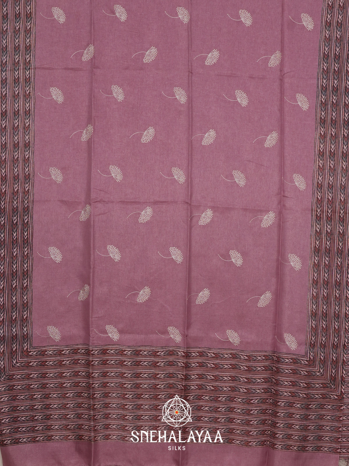 Pale Pink Tussar Saree