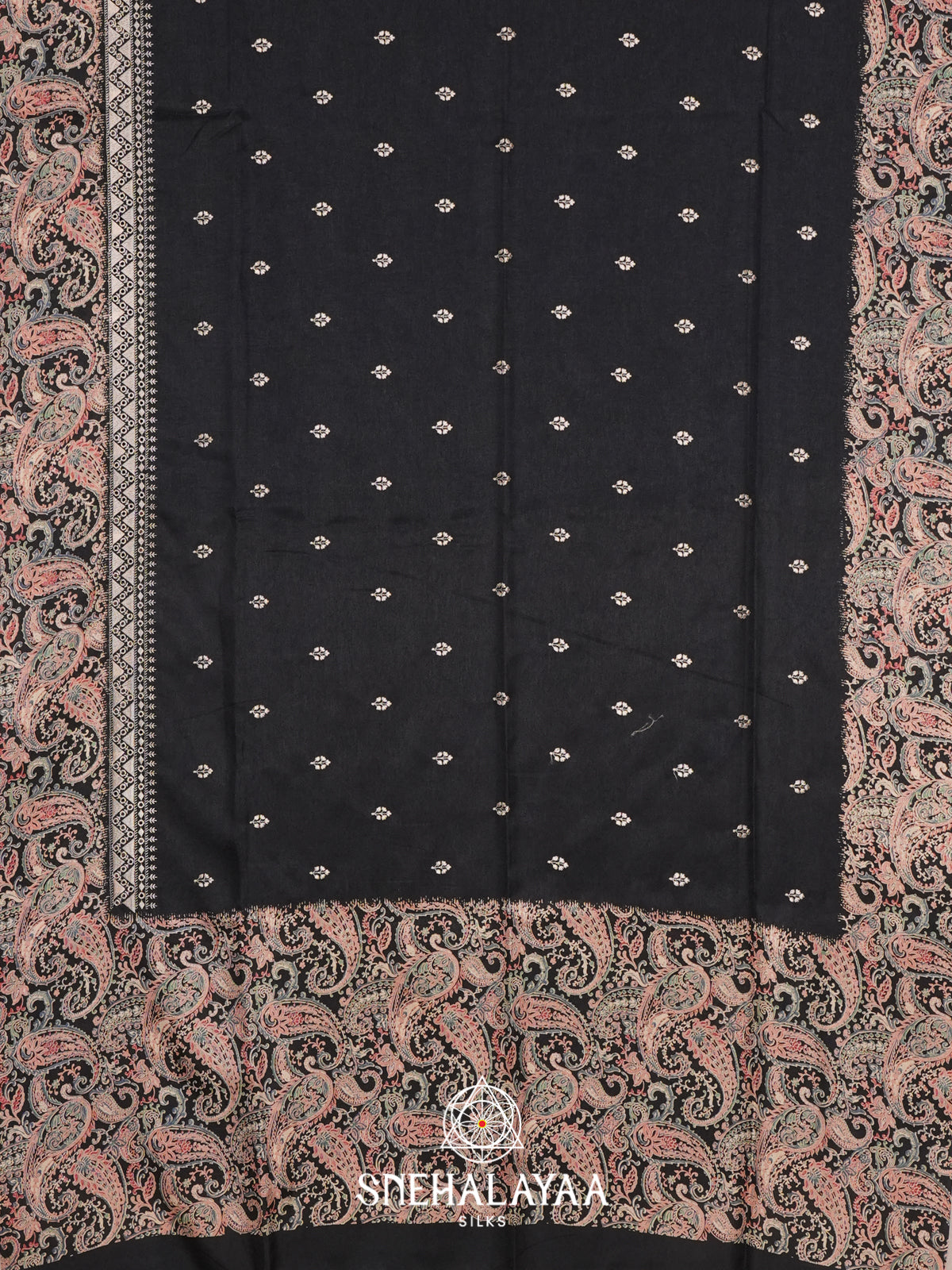 Black Tussar Saree