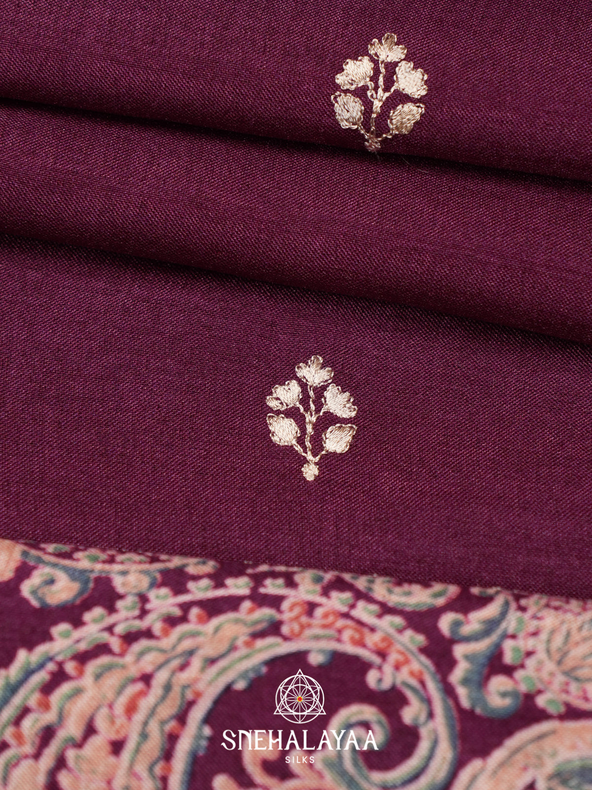 Magenta Pink Tussar Saree
