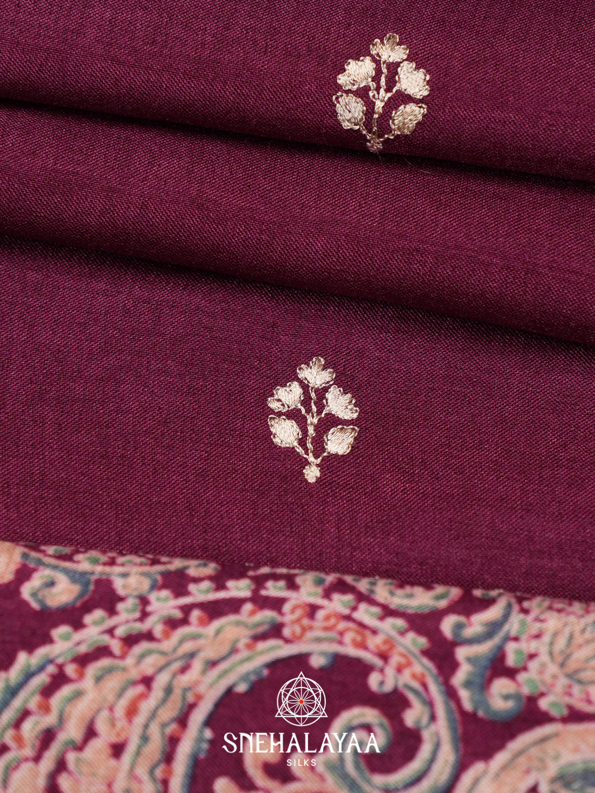 Magenta Pink Tussar Saree