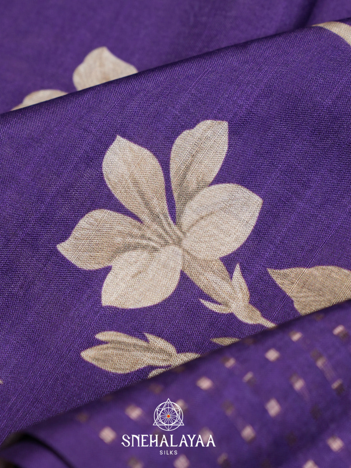 Purple Tussar Saree