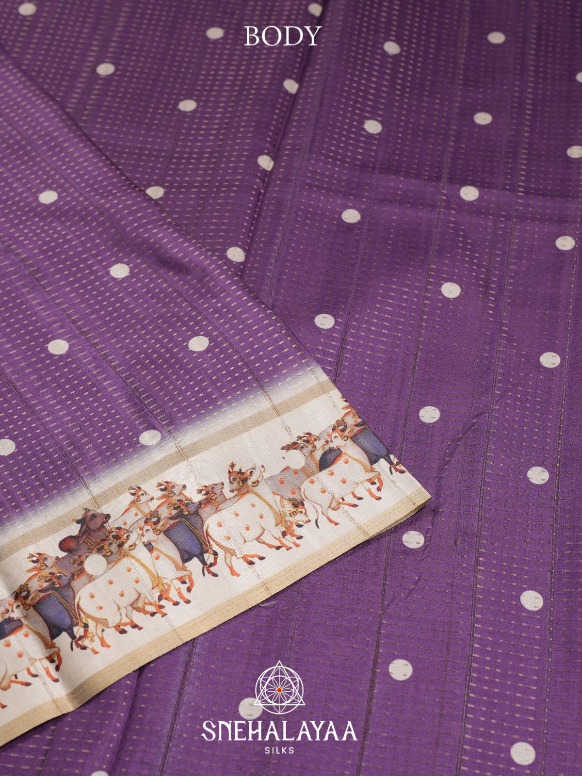 Plum Tussar Saree