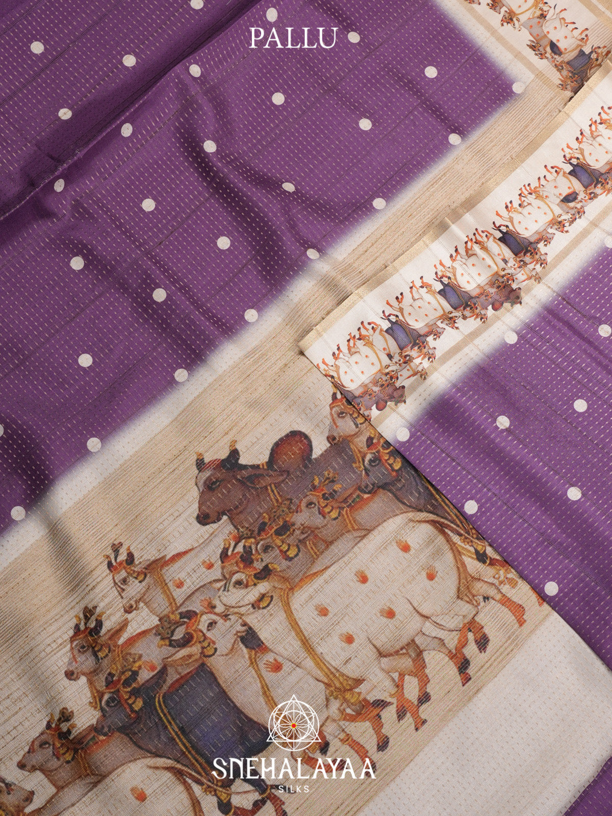 Plum Tussar Saree