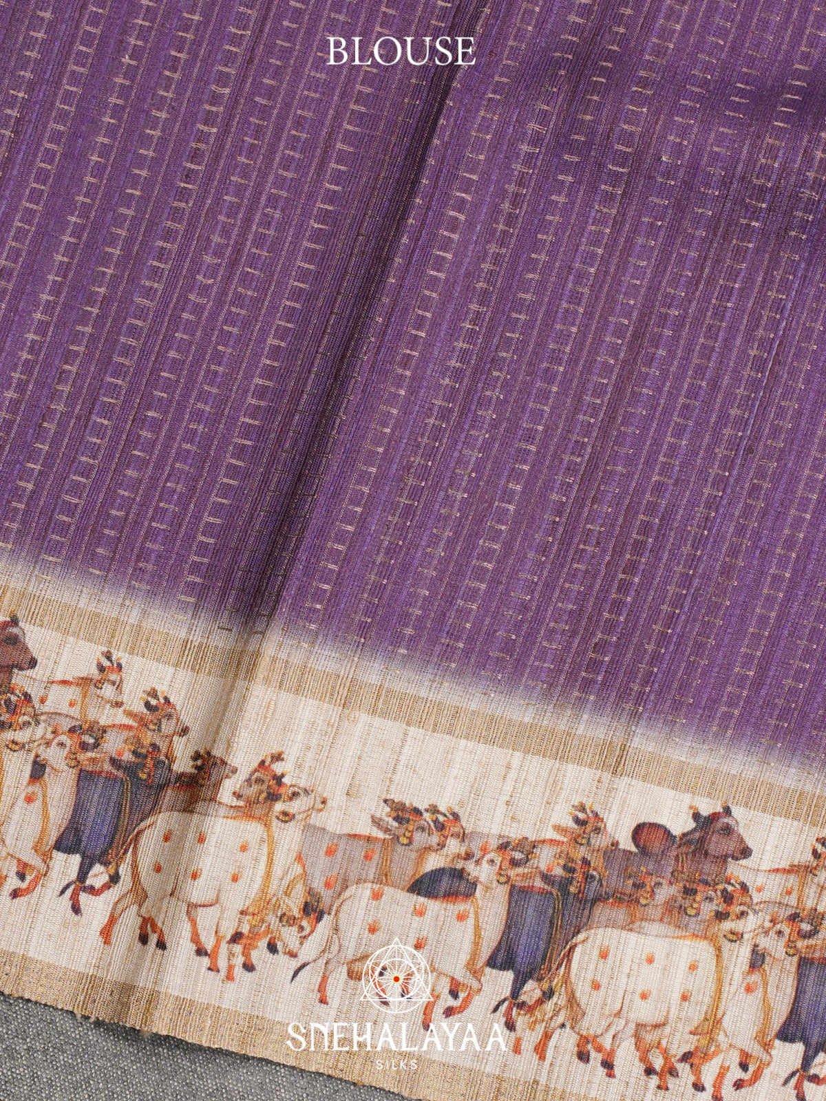 Plum Tussar Saree