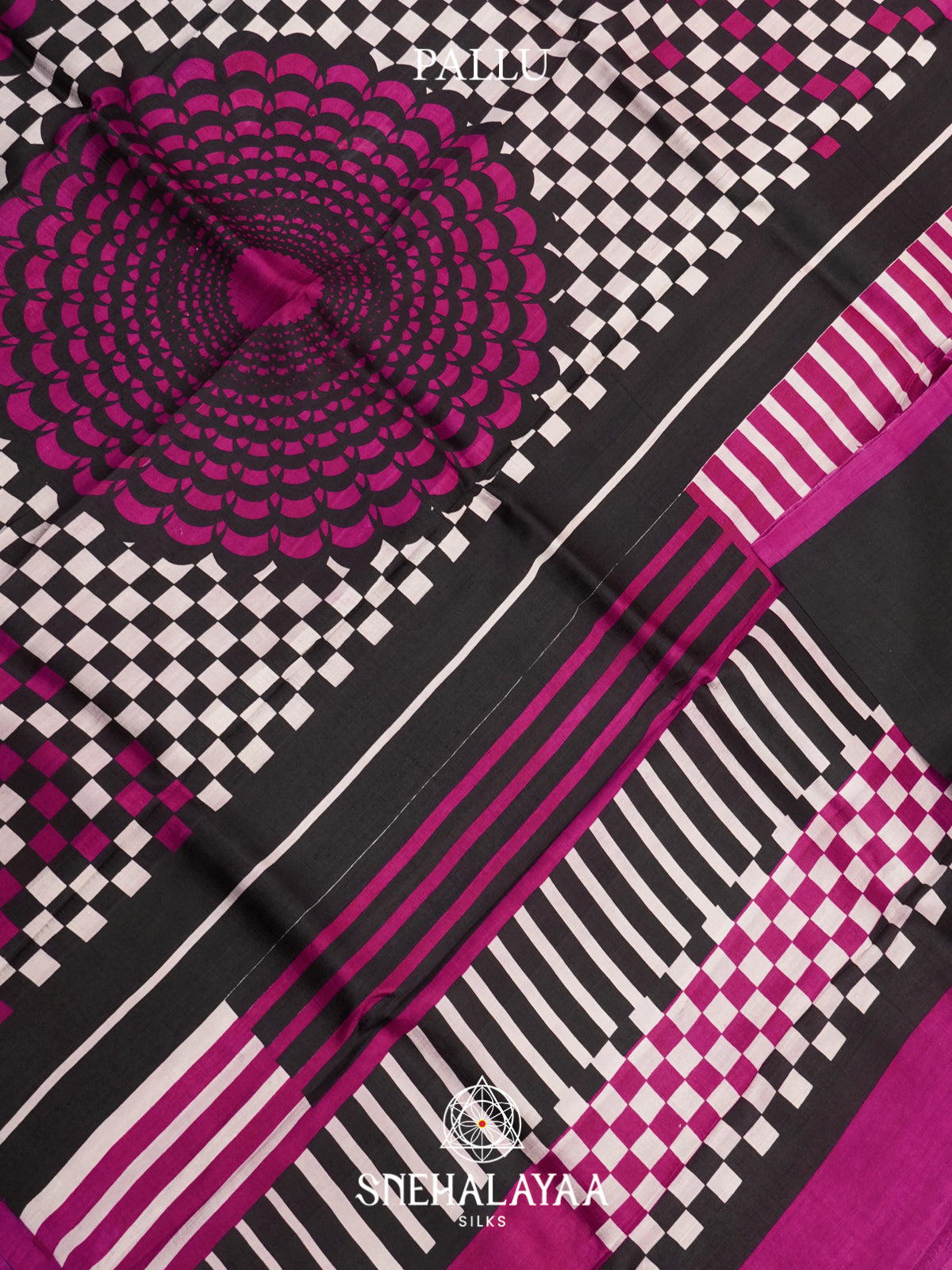 Black  Tussar Saree