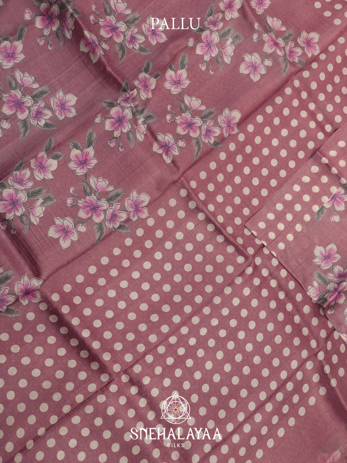 Mauve  Tussar Saree
