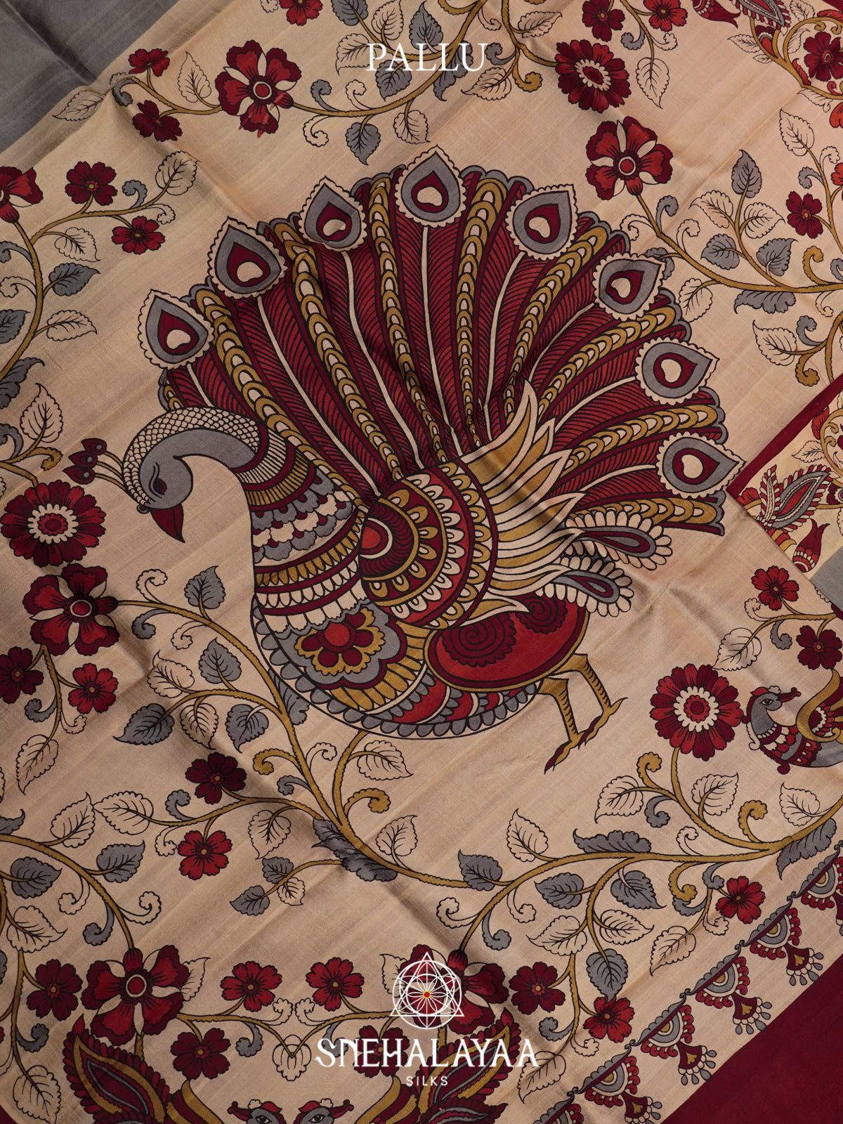 Grey  Tussar Saree