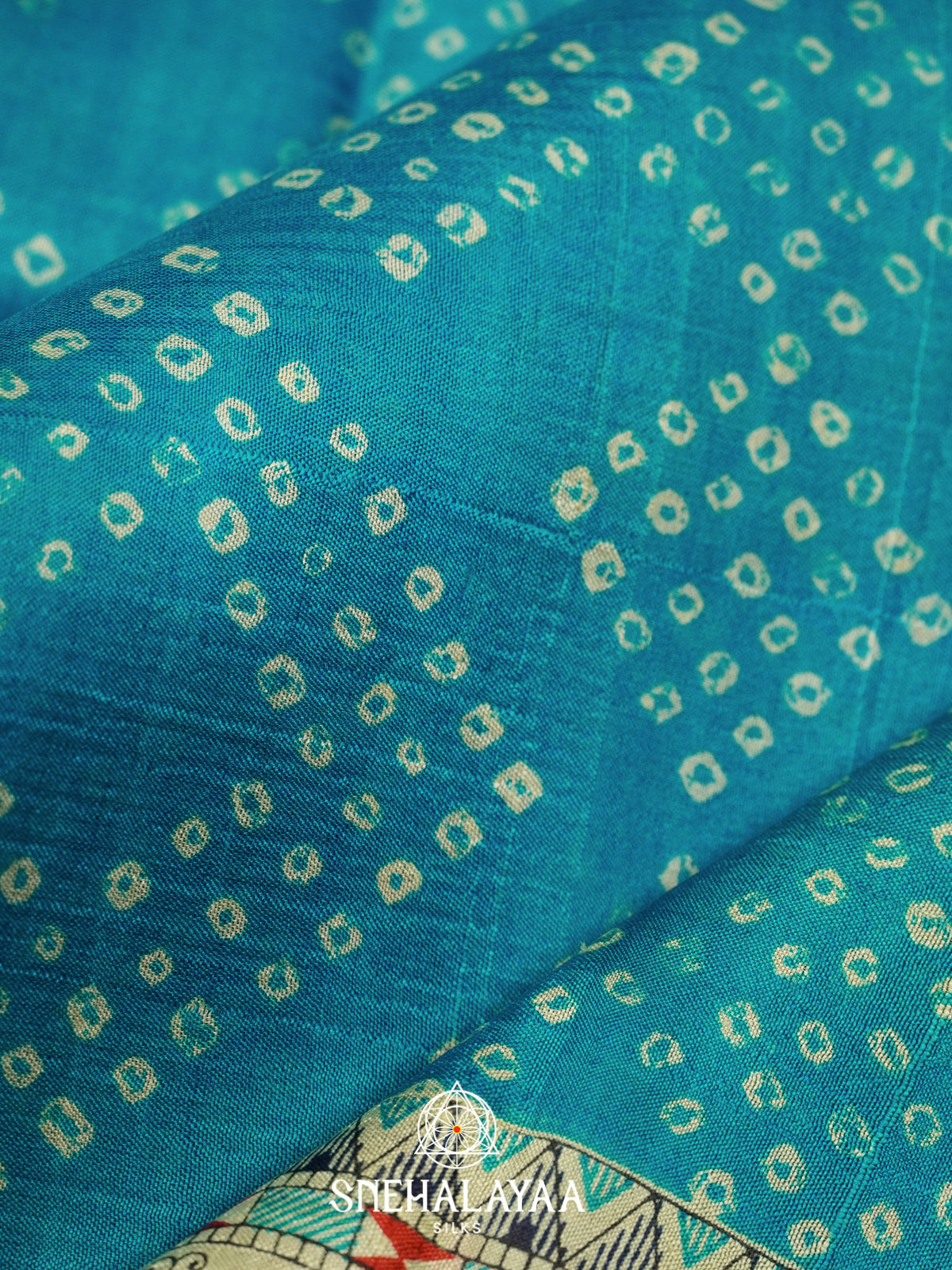 Sky Blue  Tussar Saree