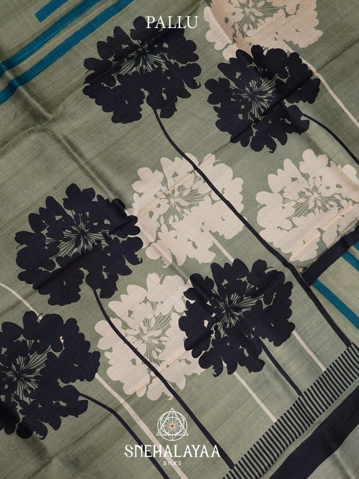 Mint Green  Tussar Saree