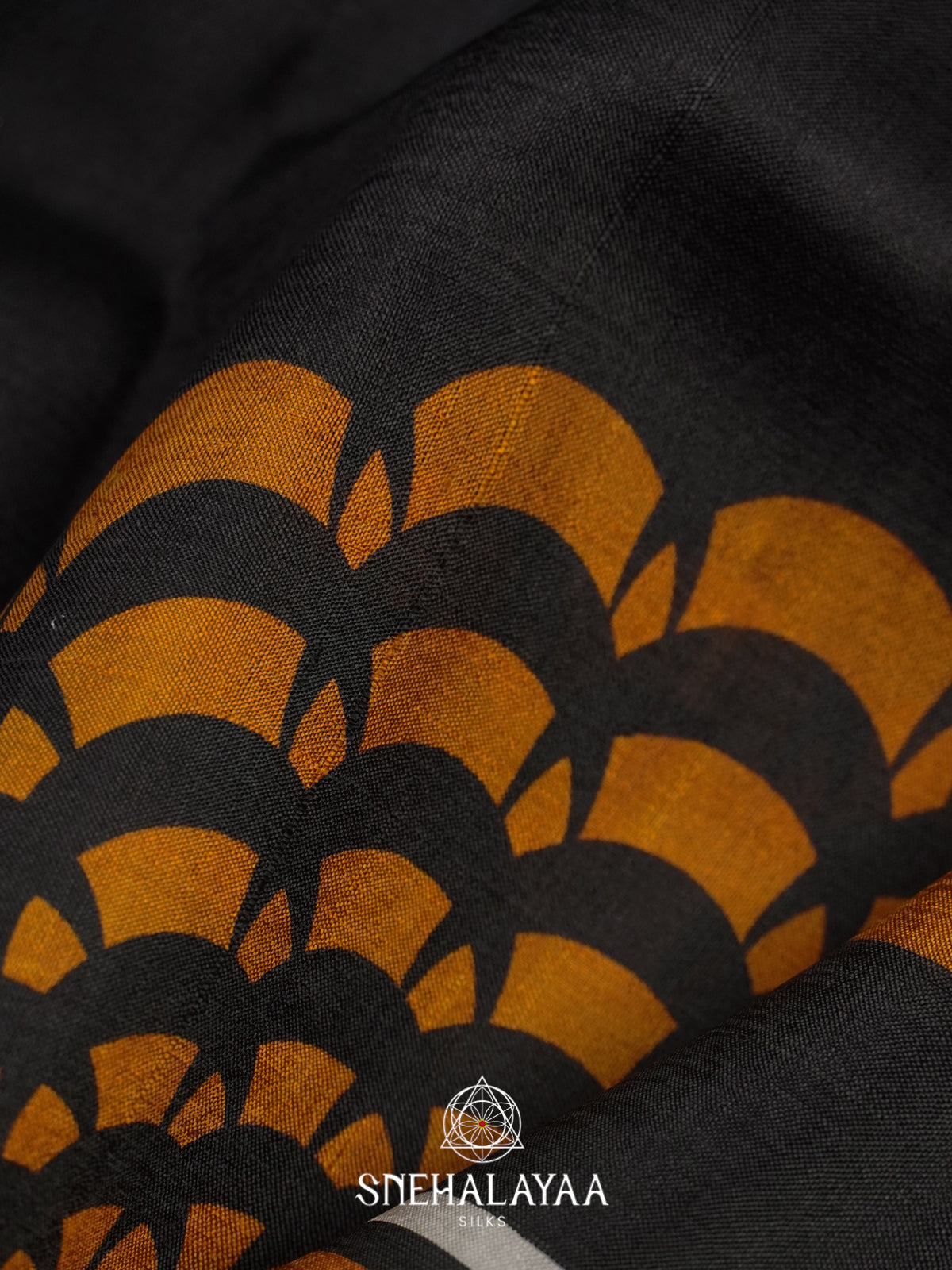 Black  Tussar Saree