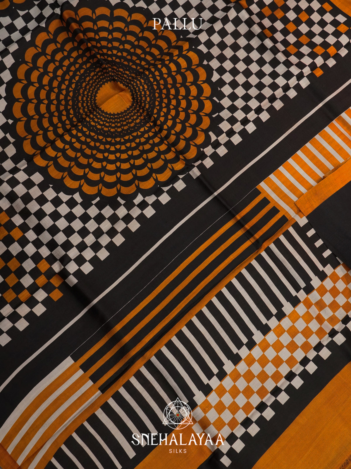 Black  Tussar Saree