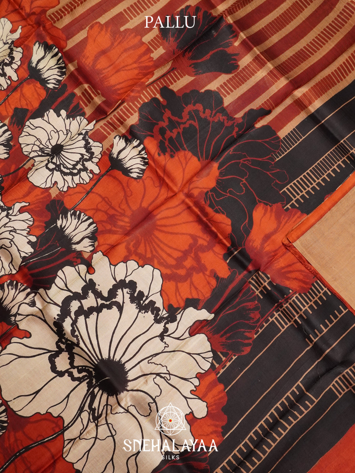 Beige  Tussar Saree