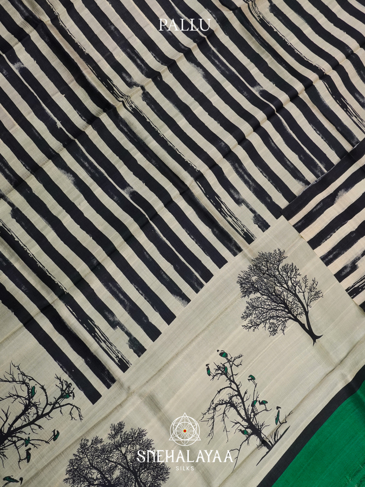 Off White  Tussar Saree