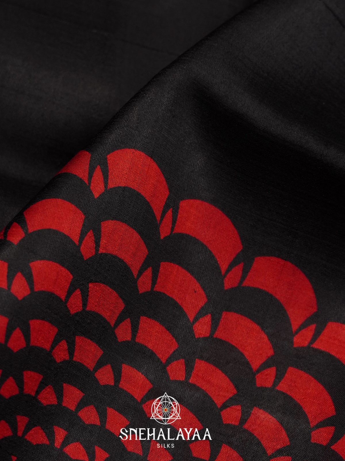 Black  Tussar Saree