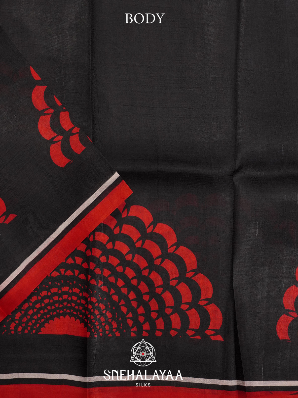 Black  Tussar Saree