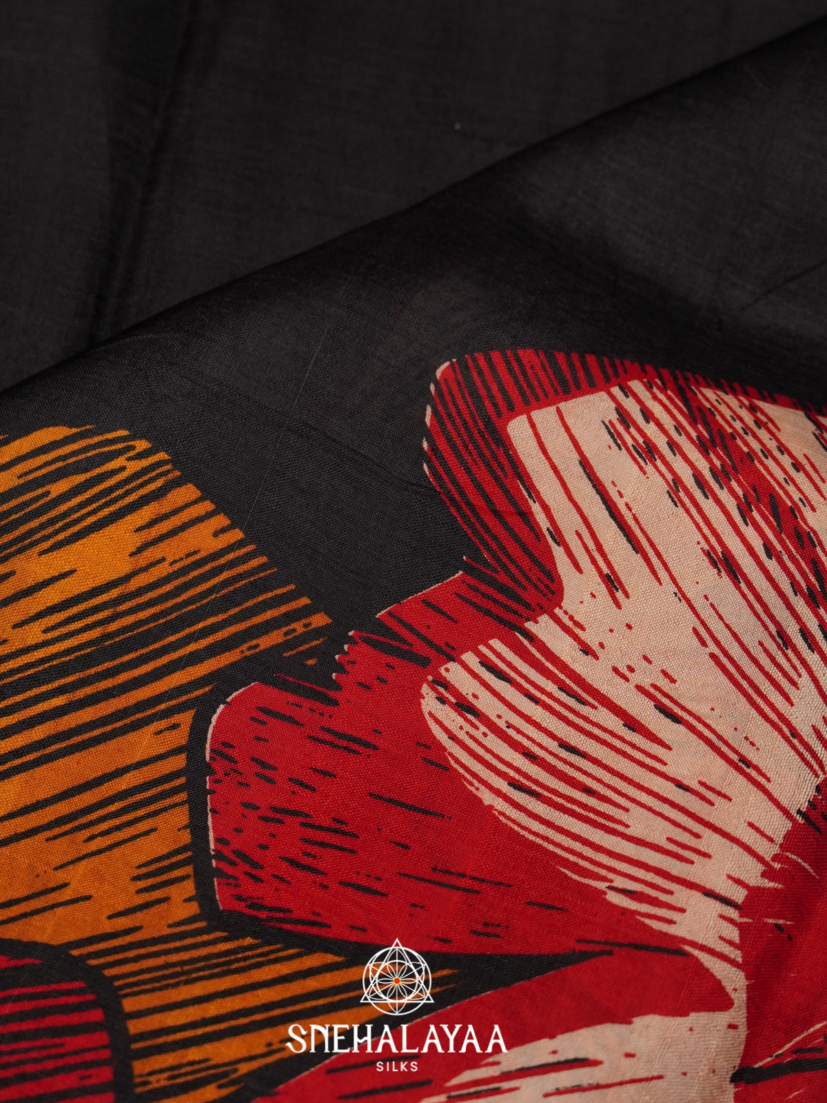 Black  Tussar Saree