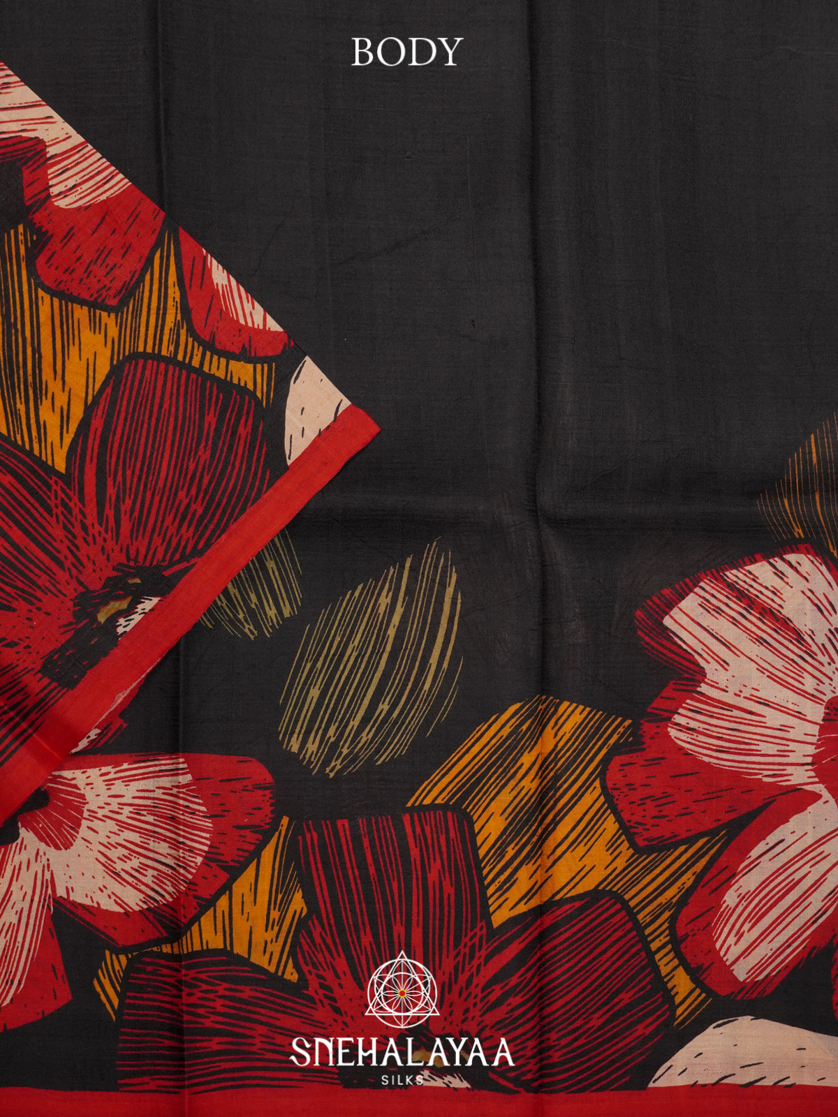 Black  Tussar Saree