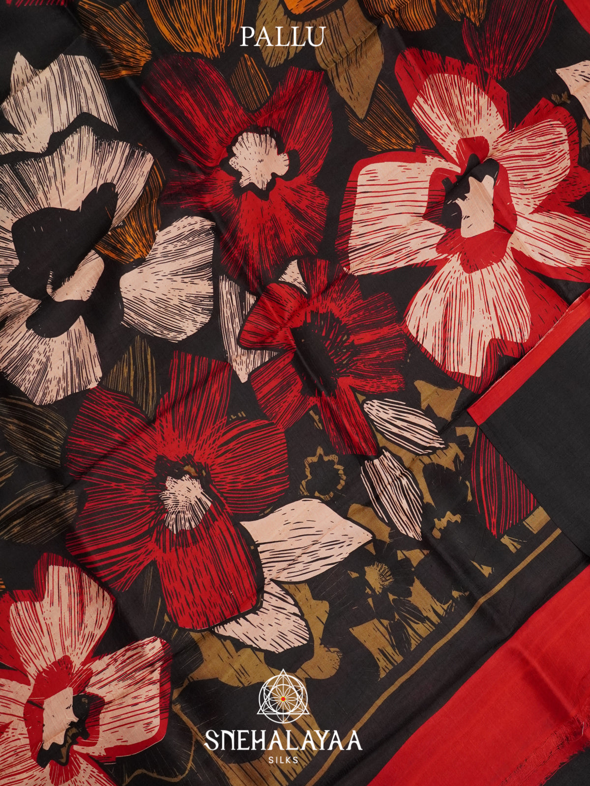 Black  Tussar Saree