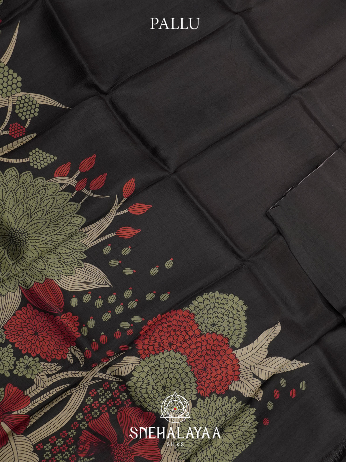 Black  Tussar Saree