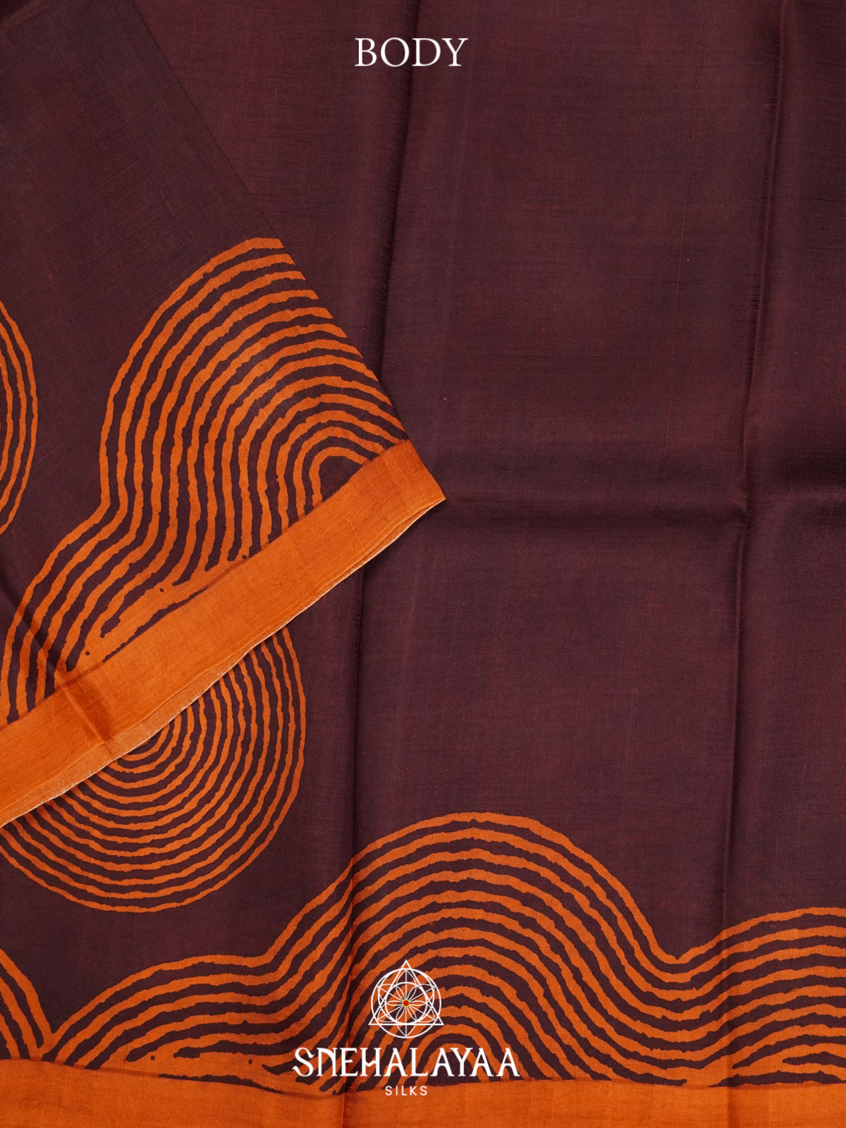 Maroon  Tussar Saree